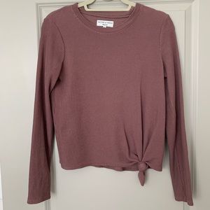 Texture & Thread (Madewell) knot-front top
